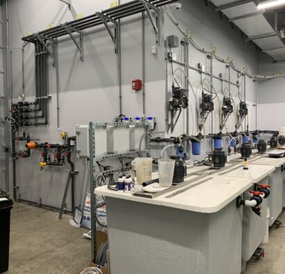 The customer for this project handed Kleeberg a list of PVC fittings, specialty equipment IOM’s and a P&ID to complete the install.  Our foreman worked directly with the owner to understand their needs and provided an install that is now used as a template for their future projects.